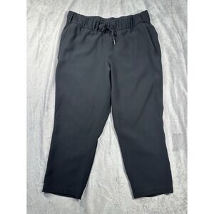 Lemon Black Ankle Cropped Pants